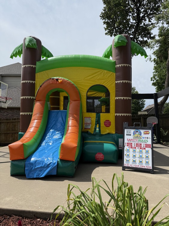 Tropical bounce house