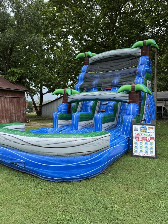 15ft Dual lane waterslide