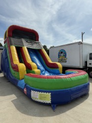 16ft Rainbow waterslide